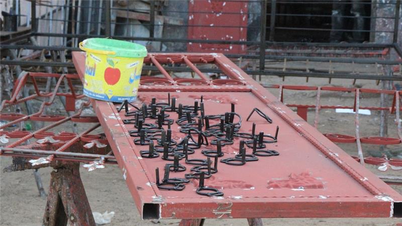 Since 2006, lathes and other heavy machinery have been prevented from entering Gaza [Belal Aldabbour/Al Jazeera]