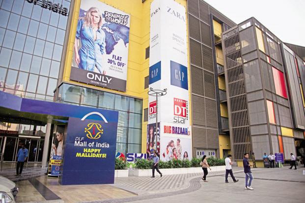 Among the recently opened malls, DLF’s Mall of India in Noida has done well. In June, the mall saw 1.3 million in footfalls. Photo: Priyanka Parashar/Mint